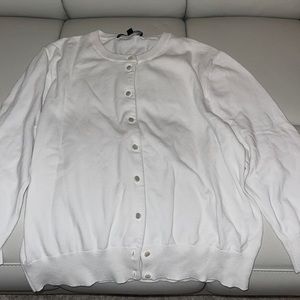 Cable & Gauge White Knit Sweater